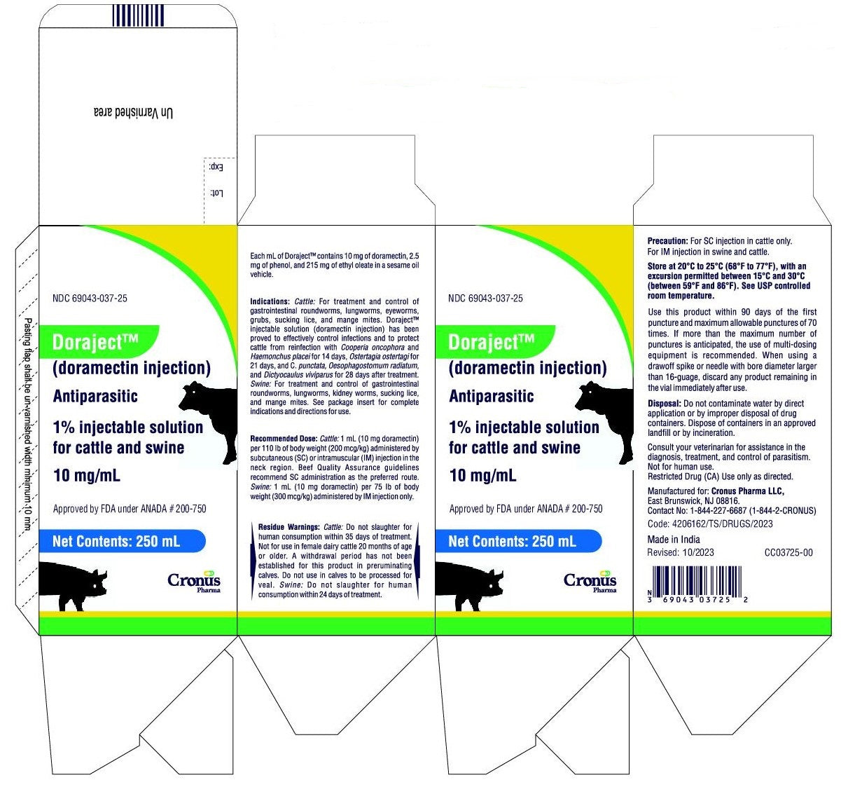 Load image into Gallery viewer, Doraject 1% Injectable for Cattle and Swine