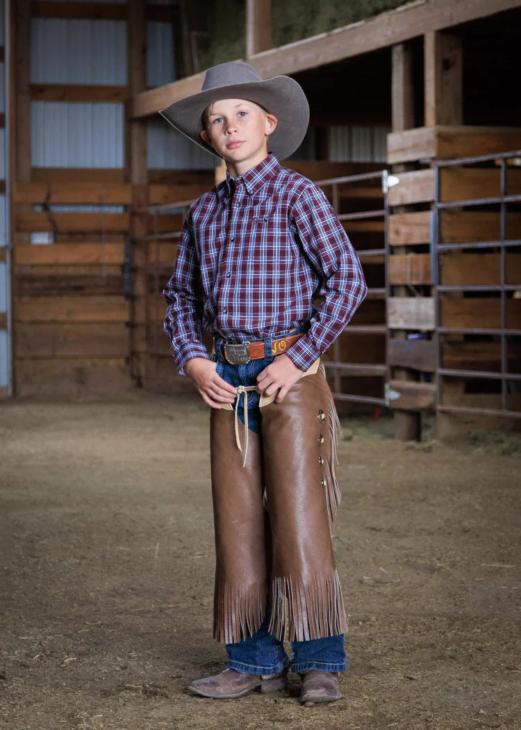 Load image into Gallery viewer, K BAR J Leather Kid Chinks