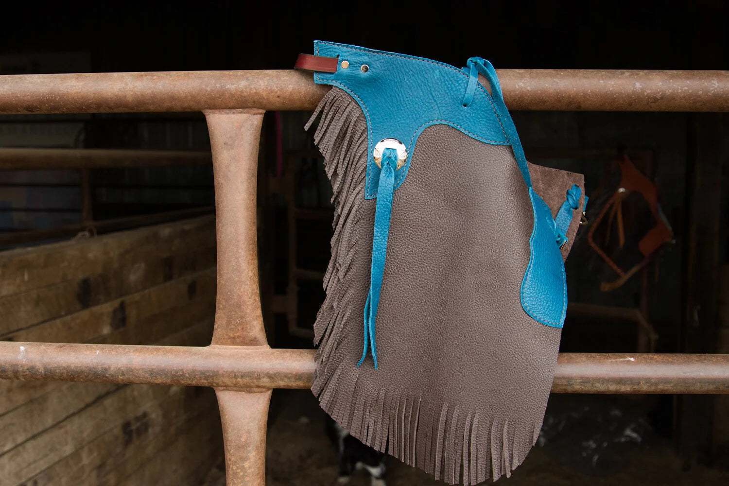 Load image into Gallery viewer, K BAR J Leather Kid Chinks