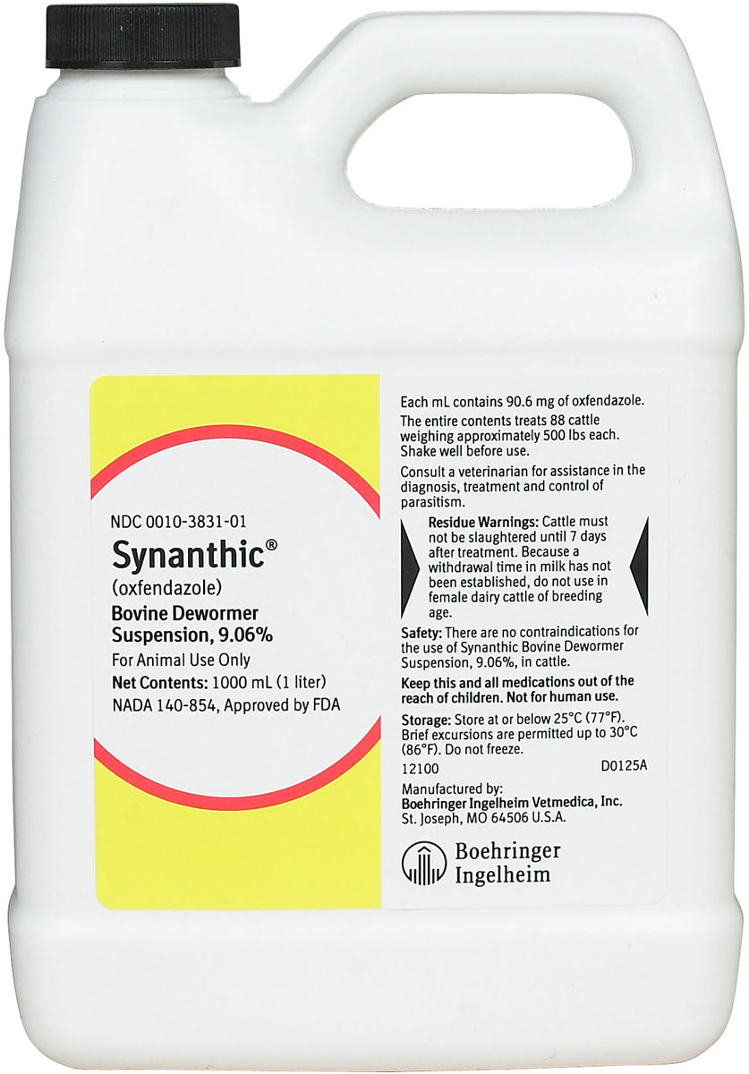 Zoetis Synanthic Bovine Dewormer Suspension 9.06%