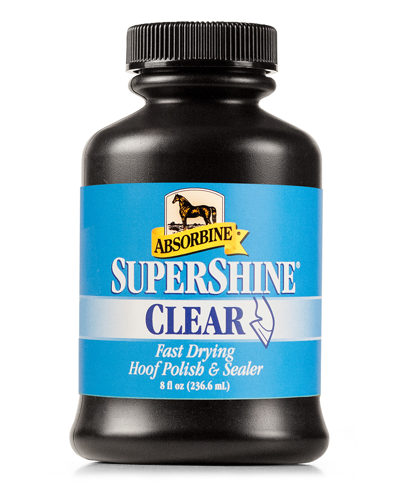 Load image into Gallery viewer, Absorbine Supershine Hoof Polish - Clear &amp; Black - (8 oz) - Animal Health Express