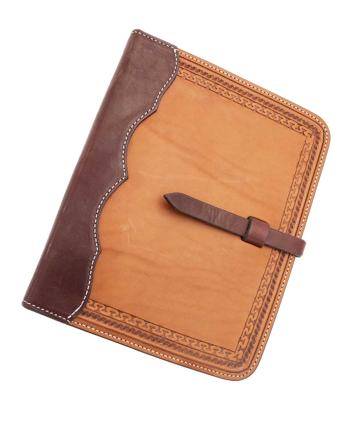 Load image into Gallery viewer, K Bar J Leather Tooled Notebook Holder