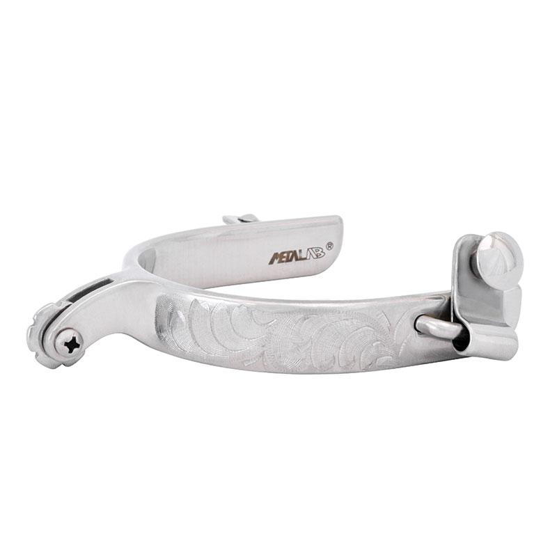 Partrade Stainless Steel Roper Spurs with Engraving