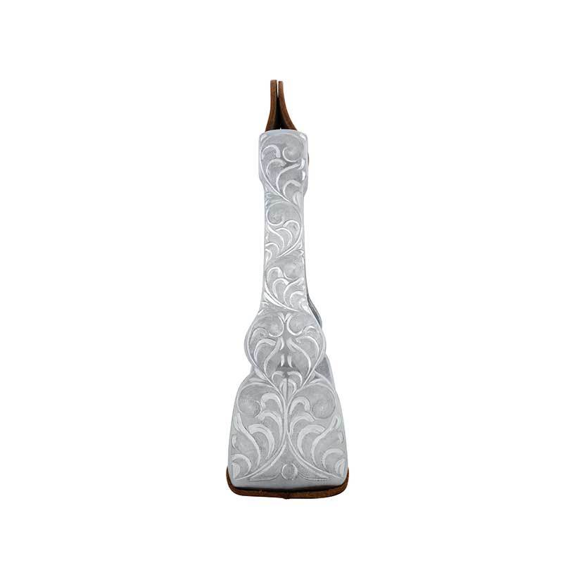 Load image into Gallery viewer, Partrade Aluminum Engraved Show Stirrup with Rubber Pad