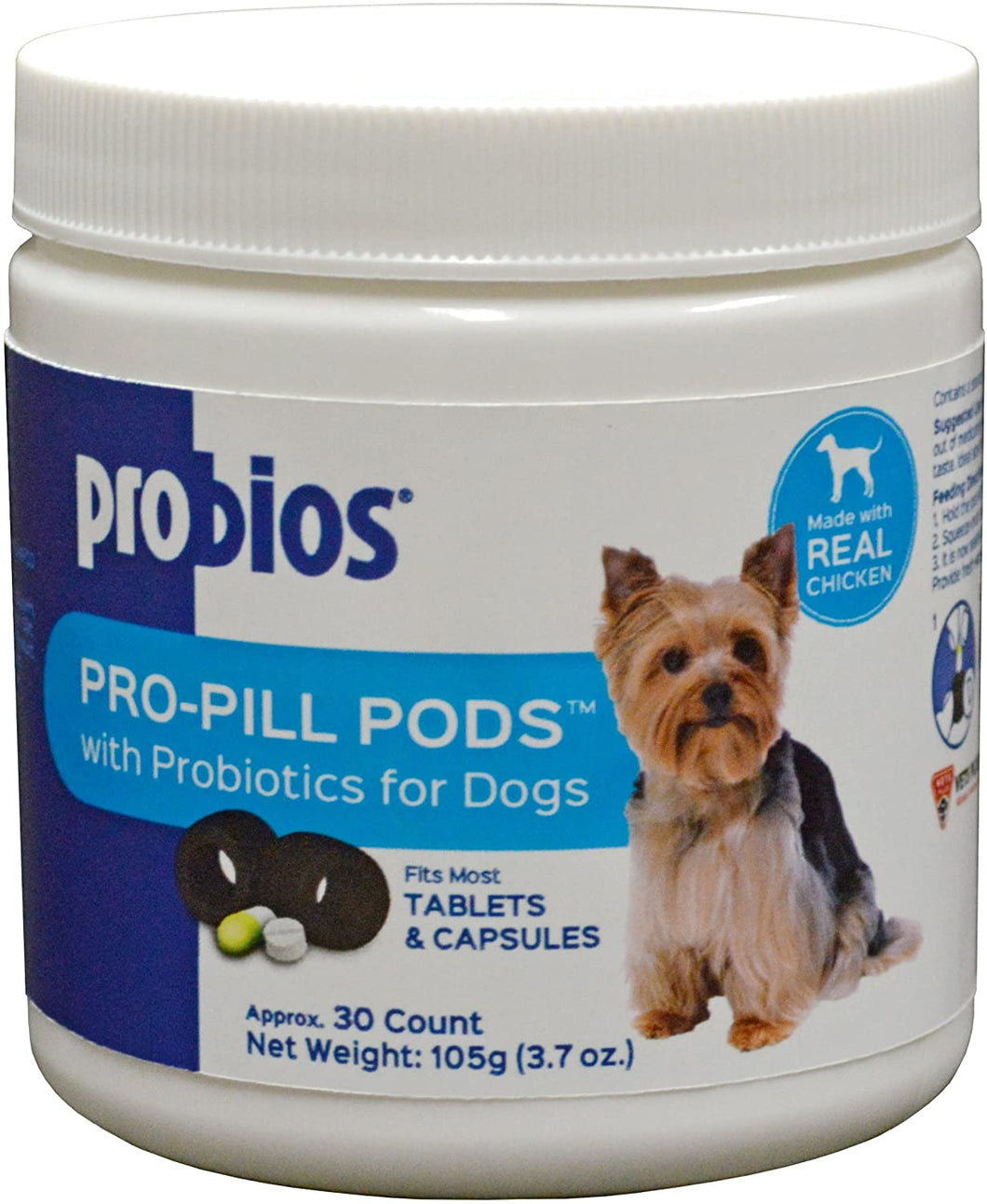 Probios Pro-Pill Pods Peanut Butter Flavored 30 count