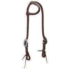 Weaver Leather Sliding Ear Headstall with Feather Buckle
