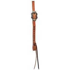 Weaver Leather Buckstitch Browband Headstall with Copper Dots