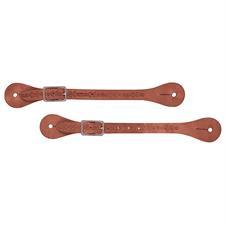 Weaver Leather Barbed Wire Tooled Spur Straps