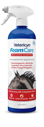 Vetericyn's Foam Care Medicated Shampoo for Horses - 32 oz - Animal Health Express