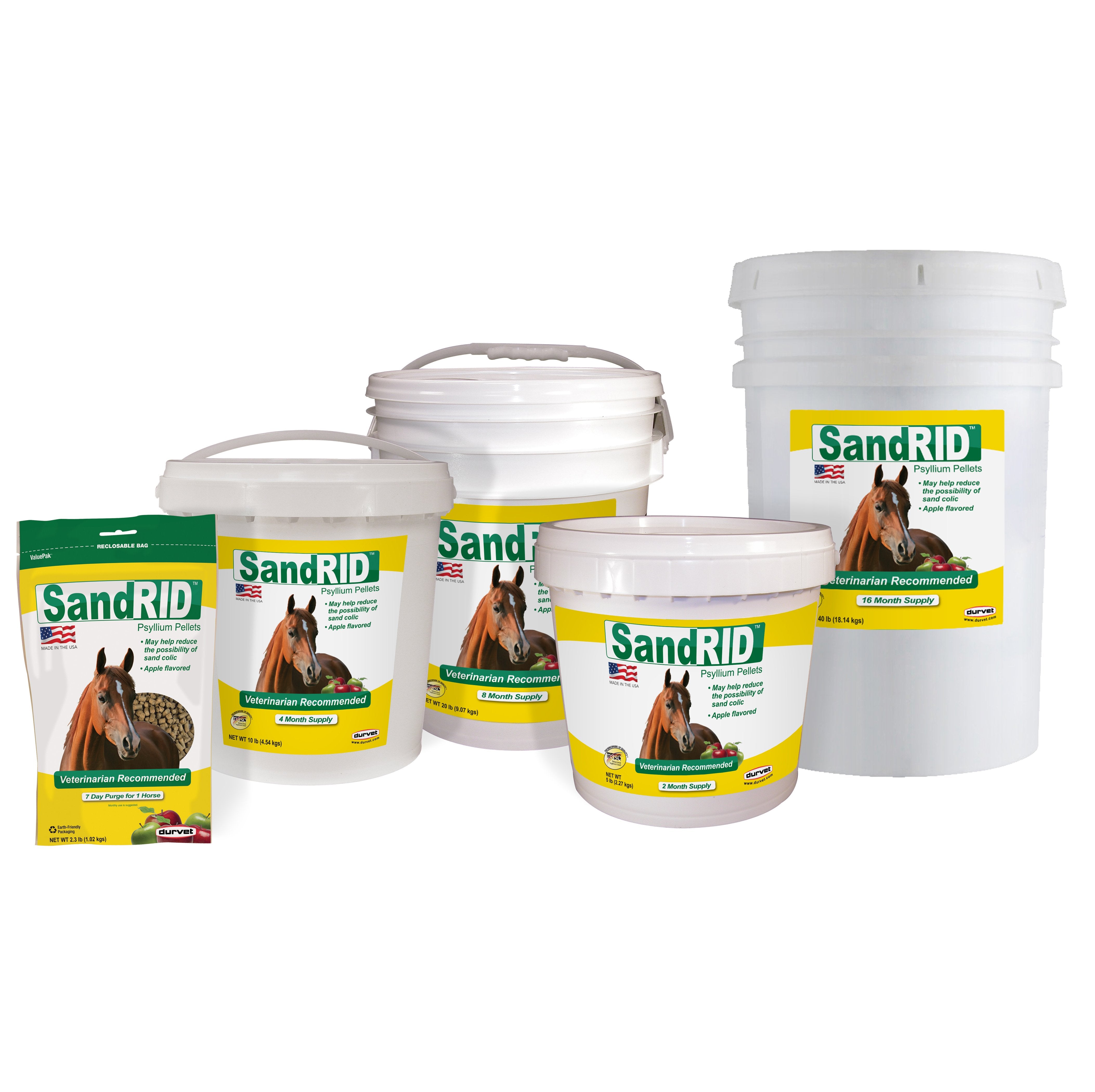 Sand Rid For Horses Durvet Sandrid Psyllium Pellets For Horses | 5 Lb ...
