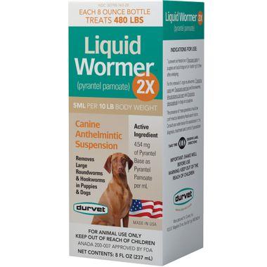 Durvet Liquid Wormer 2X for Puppies and Dogs