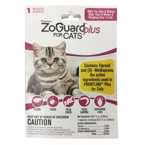Promika ZoGuard Plus for Cats - Pet Flea & Tick Control