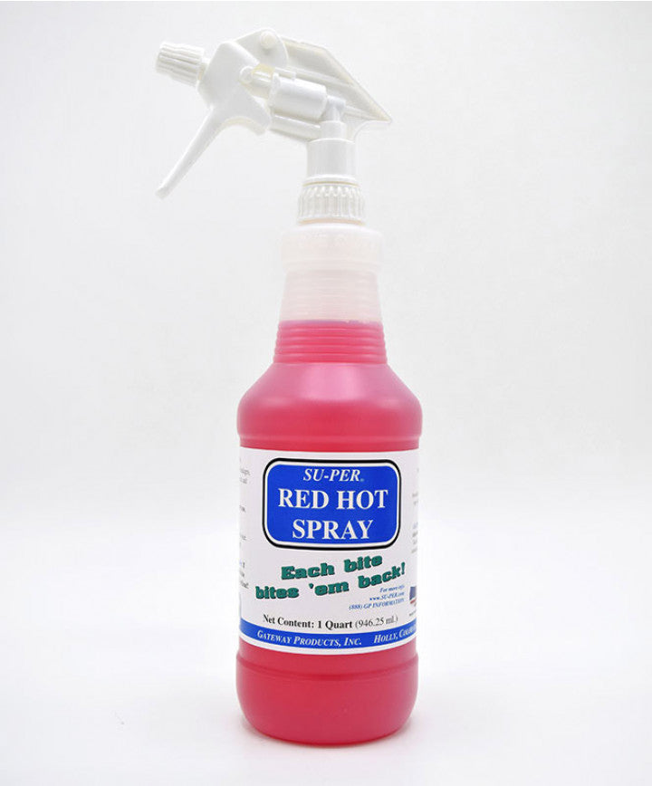 SU-PER Red Hot Spray ~ Chewing Deterrent For Horses – Animal Health Express