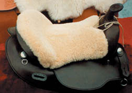 Sheepskin Western Seat Cushion - Animal Health Express