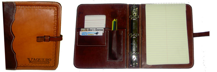 Load image into Gallery viewer, K Bar J Tooled Leather Daytimer - Animal Health Express