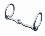 Pony Ring Nickel Plated/Malleable Iron Snaffle Bit, 4-1/4″ Mouth - Animal Health Express