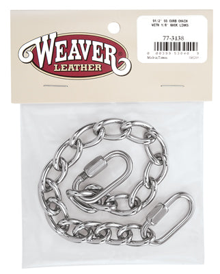 Stainless Steel Curb Chain with Quick Links - Animal Health Express